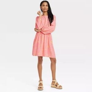 Elegant Pink Dress with side cut outs gorgeous pink floral print